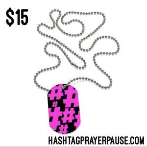 #PrayerPause Pretty In Pink Dog Tag